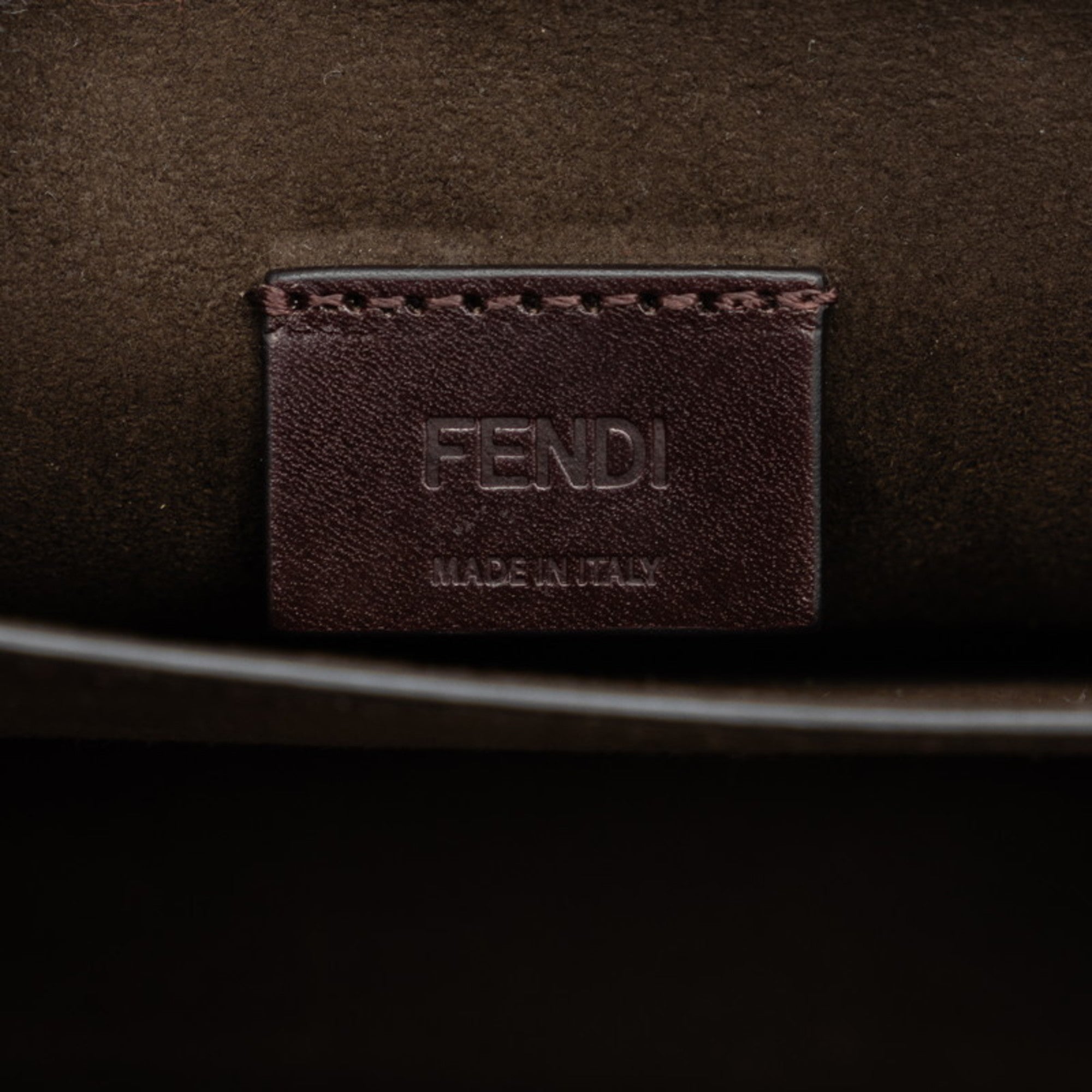Fendi Ivory White Patent Leather Shoulder Bag