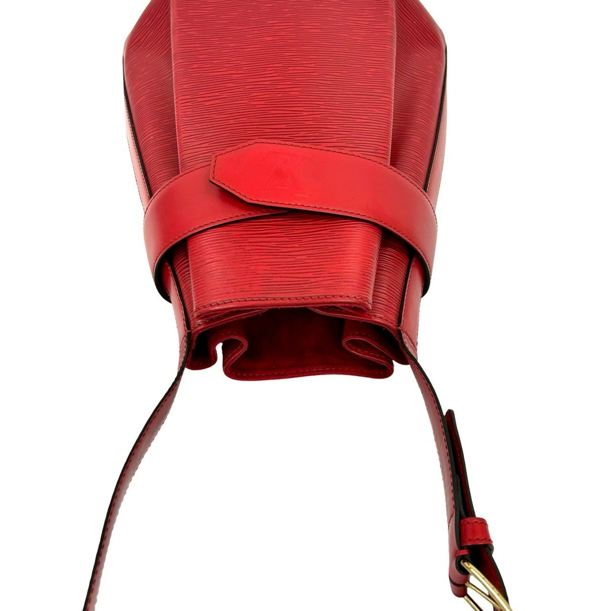 Louis Vuitton Red Color Epi Leather Shoulder Bag Tote Bag