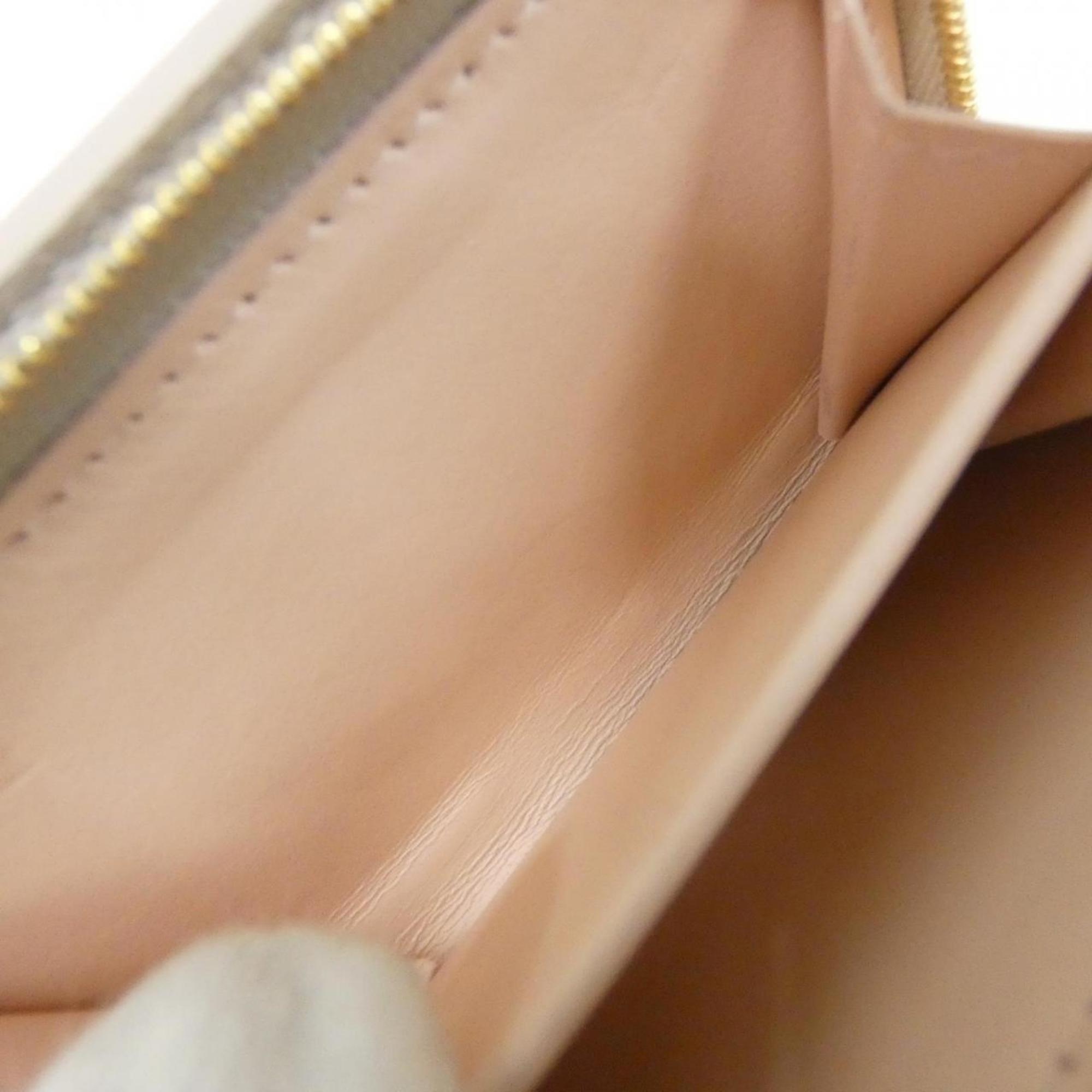 Louis Vuitton Mahina Gray Pink Leather Wallet