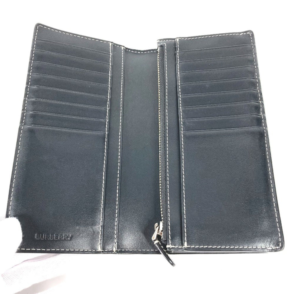 Burberry Brown Pvc Long Wallet (Bi-Fold)