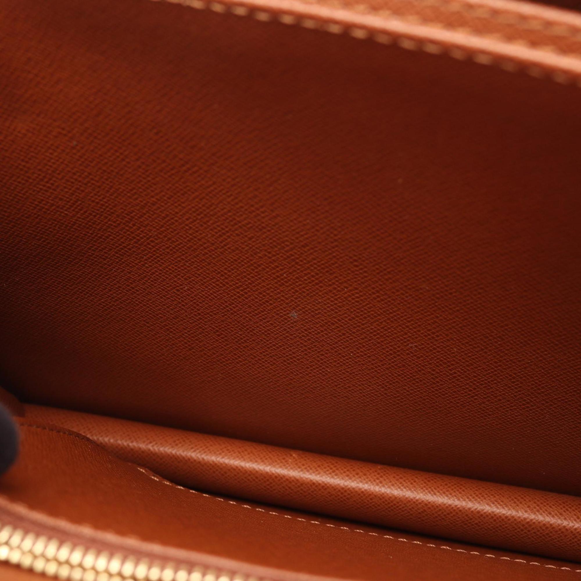 Louis Vuitton Brown Monogram Coated Canvas Leather Shoulder Bag