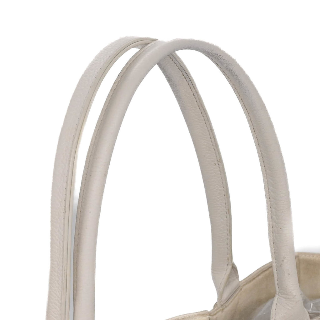 Bottega Veneta White Leather Tote Bag