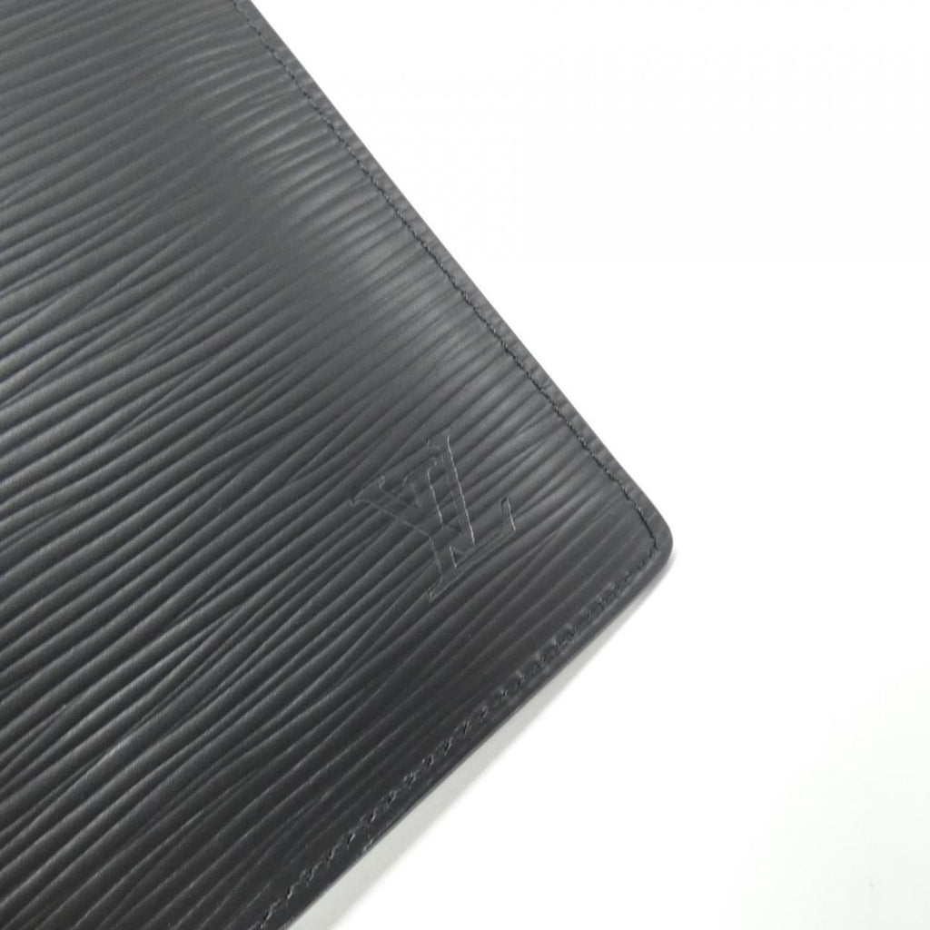 Louis Vuitton Black Leather Long Wallet