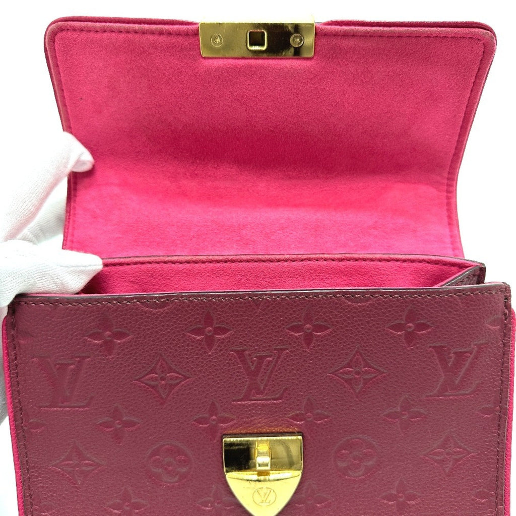 Louis Vuitton Red Color Monogram Empreinte Pochette Shoulder Bag