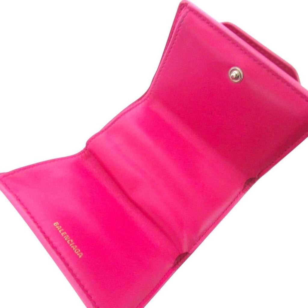 Balenciaga Pink Leather Wallet (Tri-Fold)