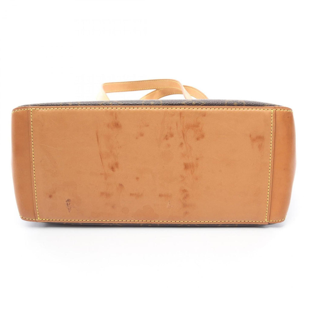 Louis Vuitton Brown Coated Canvas Leather Handbag Shoulder Bag