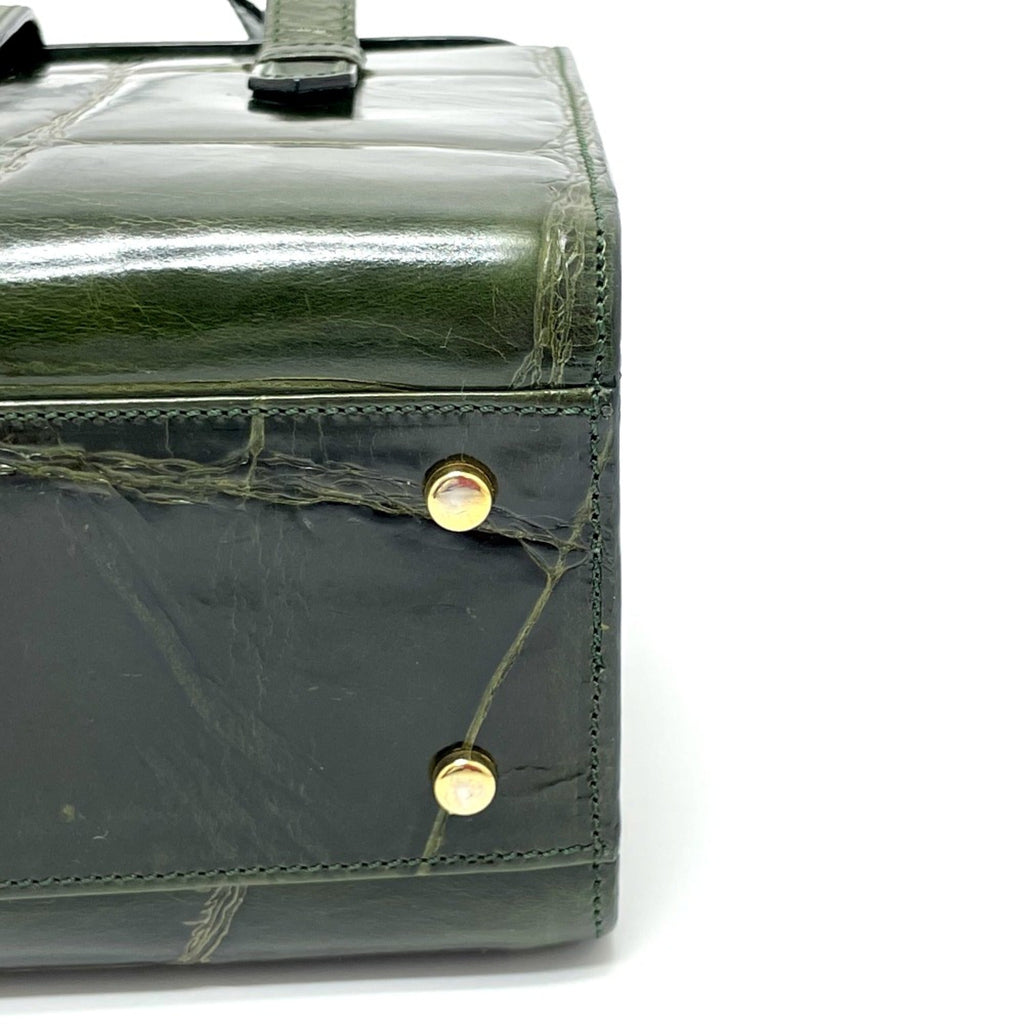 Celine Green Leather Handbag
