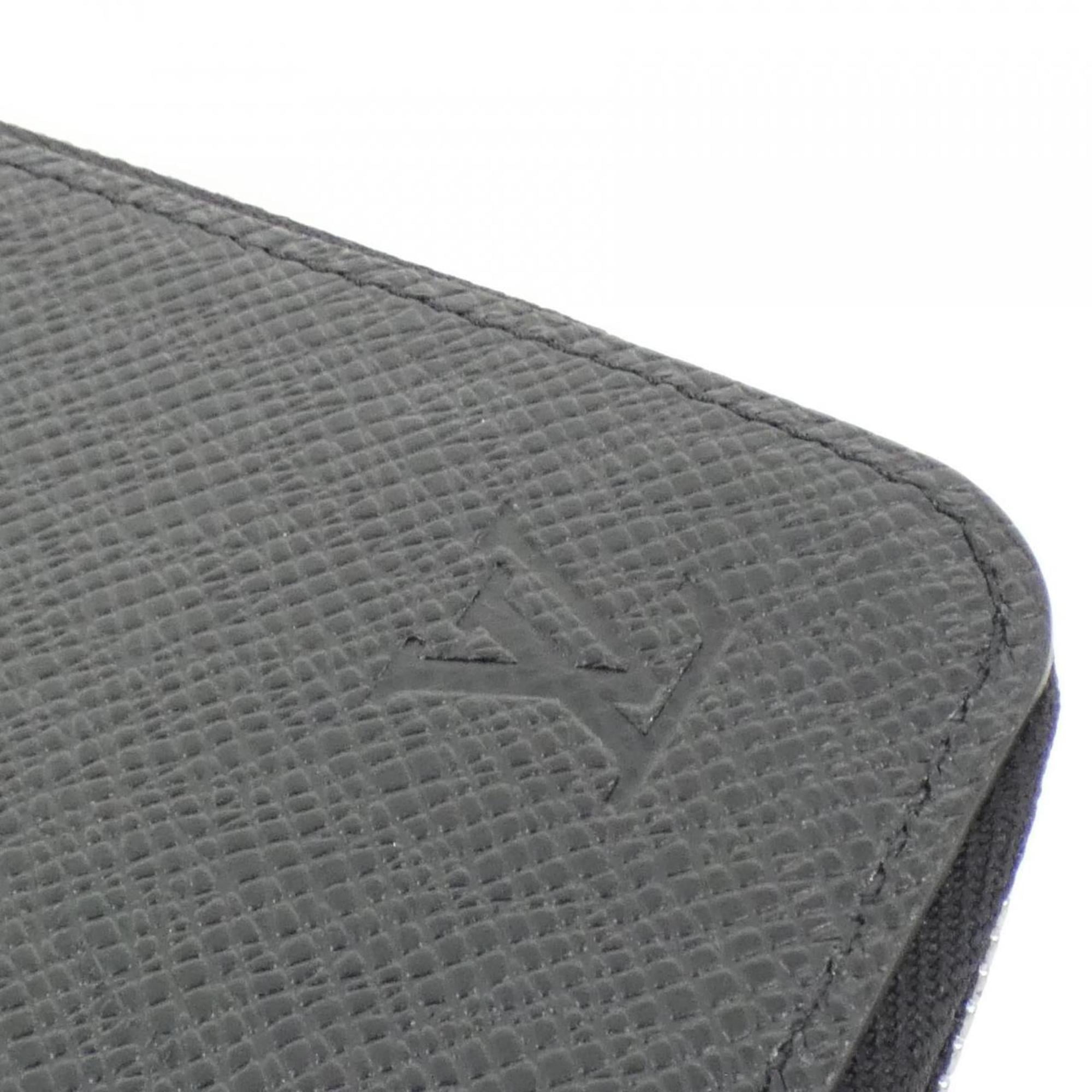 Louis Vuitton Black Taiga Leather Long Wallet