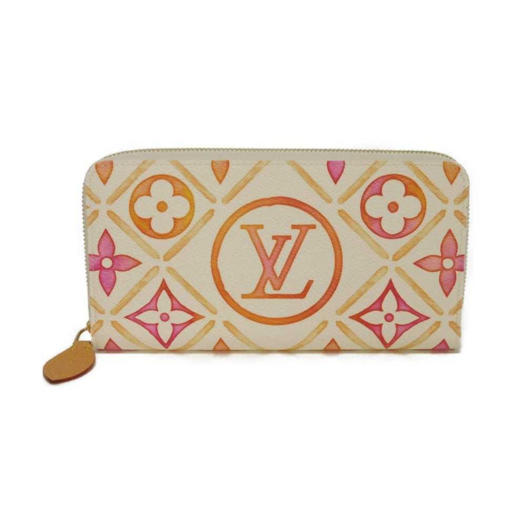 Louis Vuitton Coral Color Monogram Pink White Monogram Long Wallet