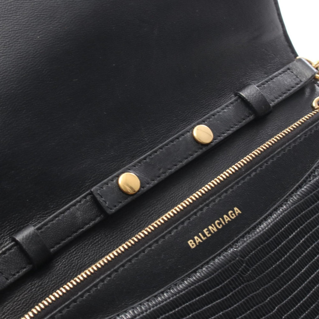 Balenciaga Black Leather Shoulder