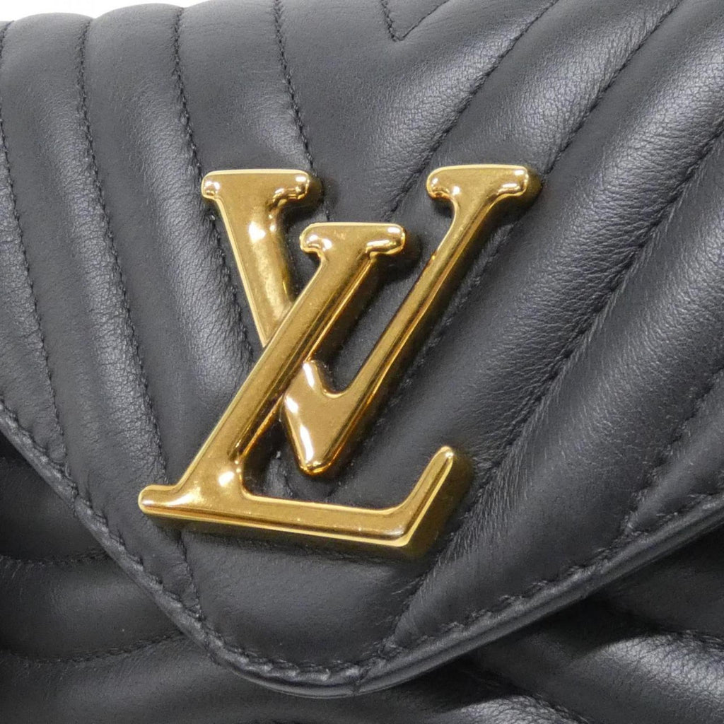 Louis Vuitton Black Leather Pochette Pouch Shoulder Bag