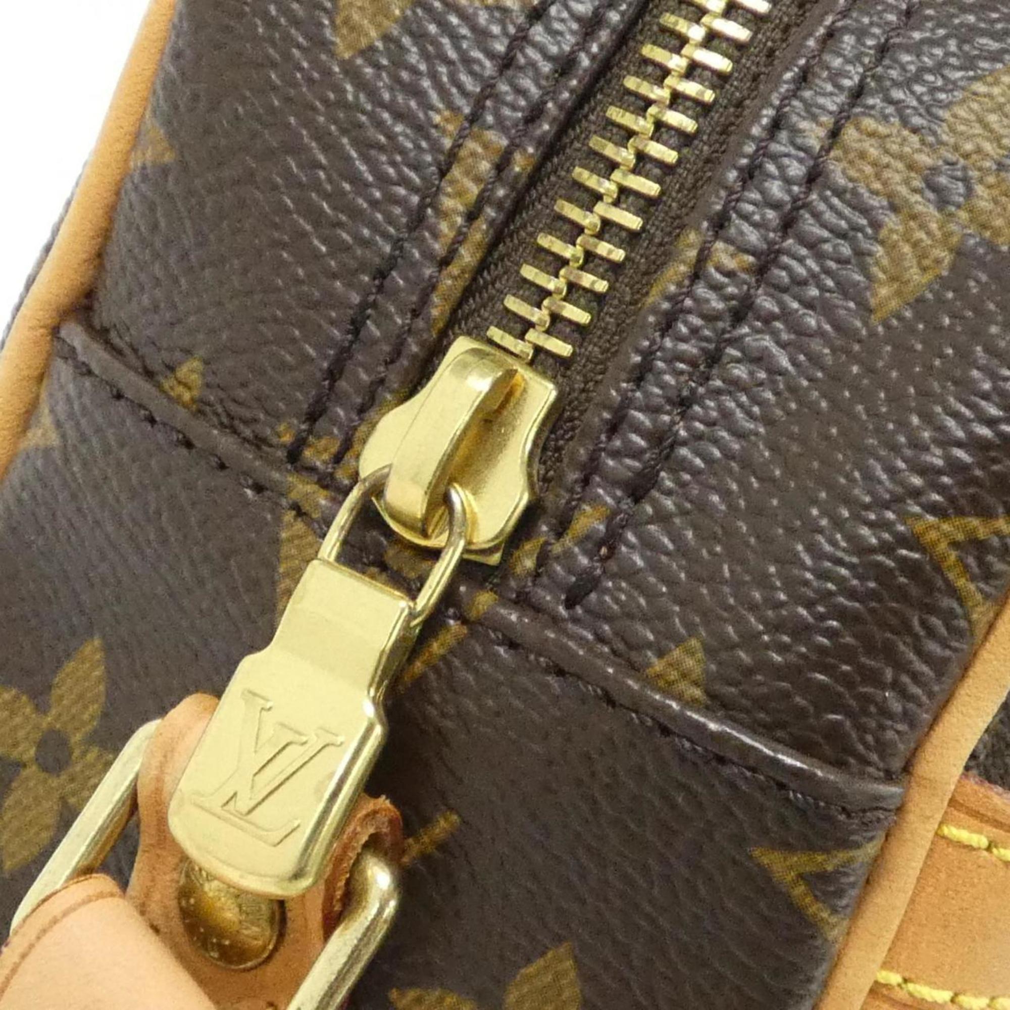 Louis Vuitton Brown Coated Canvas Shoulder Bag