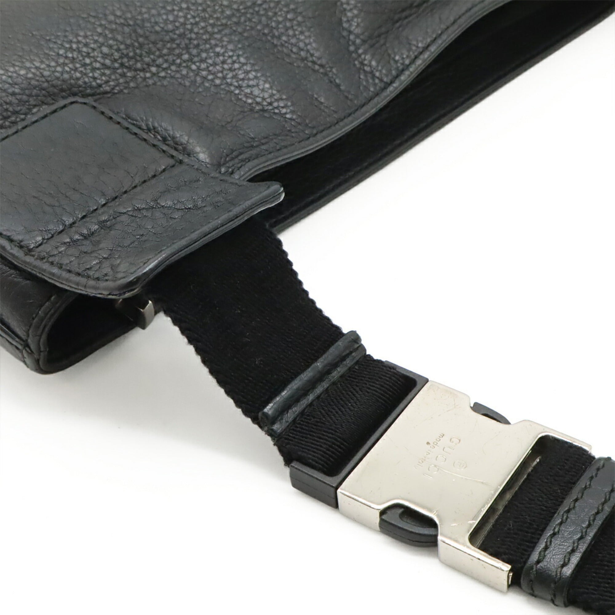 Gucci Soho Black Leather Shoulder Bag Sling Bag (Pre-Owned)