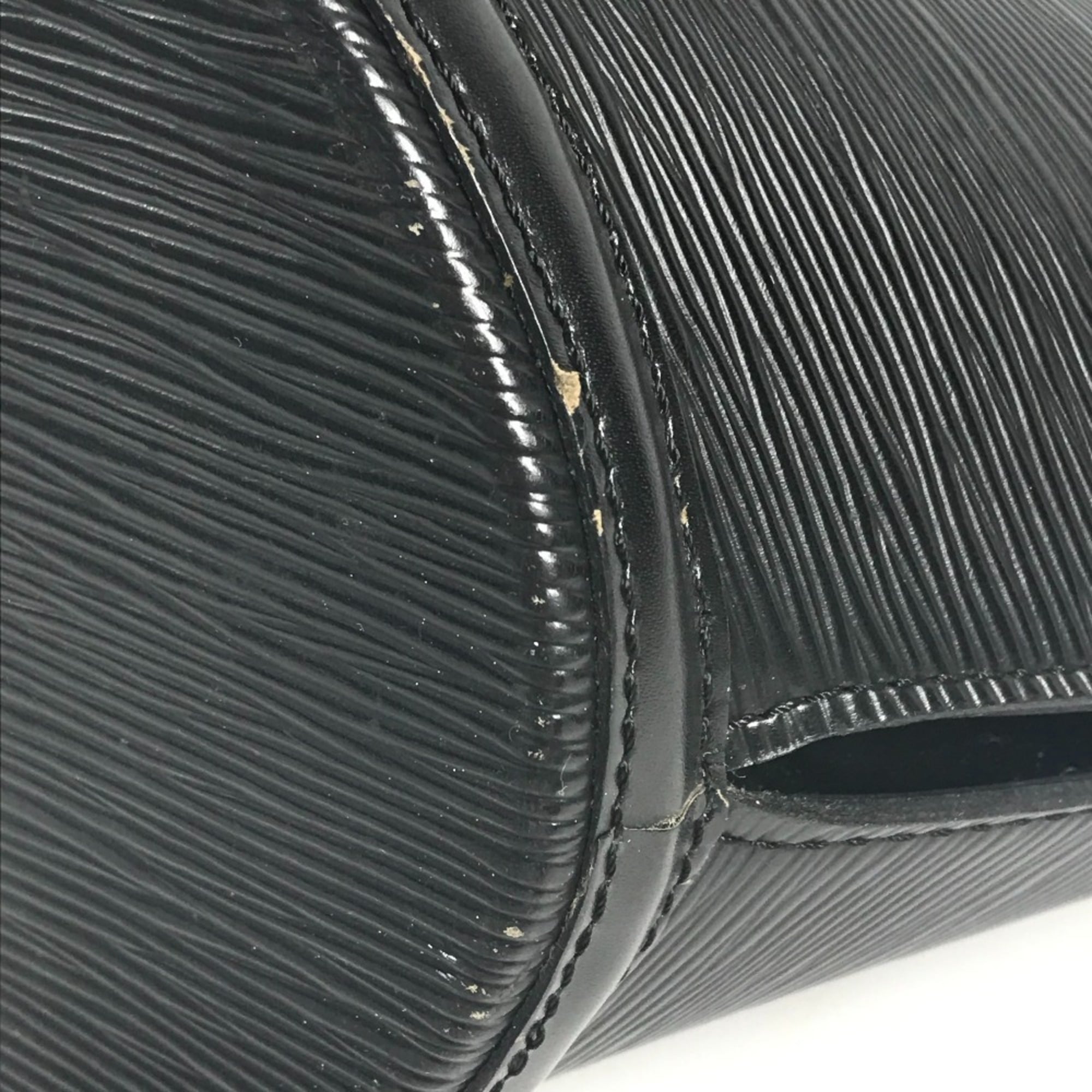Louis Vuitton Black Noir Epi Leather Shoulder Bag Tote Bag
