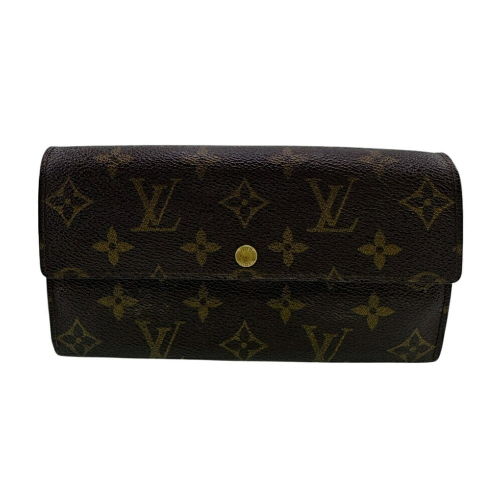 Louis Vuitton Monogram Brown Leather Wallet