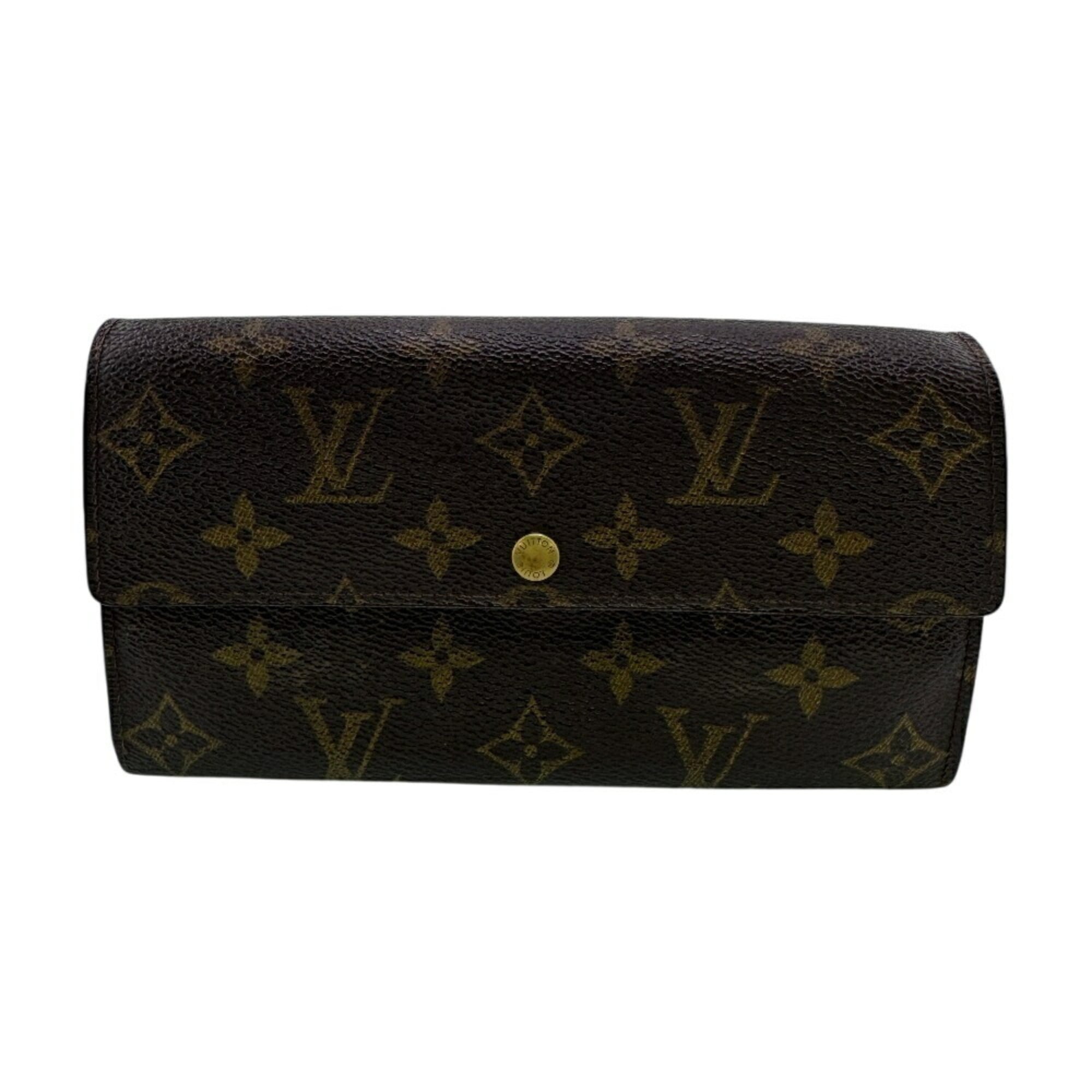 Louis Vuitton Monogram Brown Leather Wallet