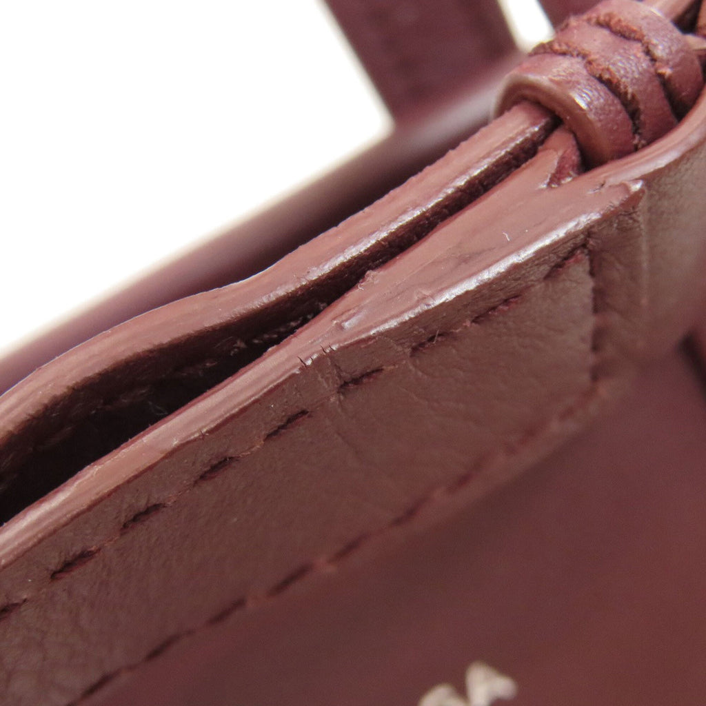 Balenciaga Bordeaux Leather Hand