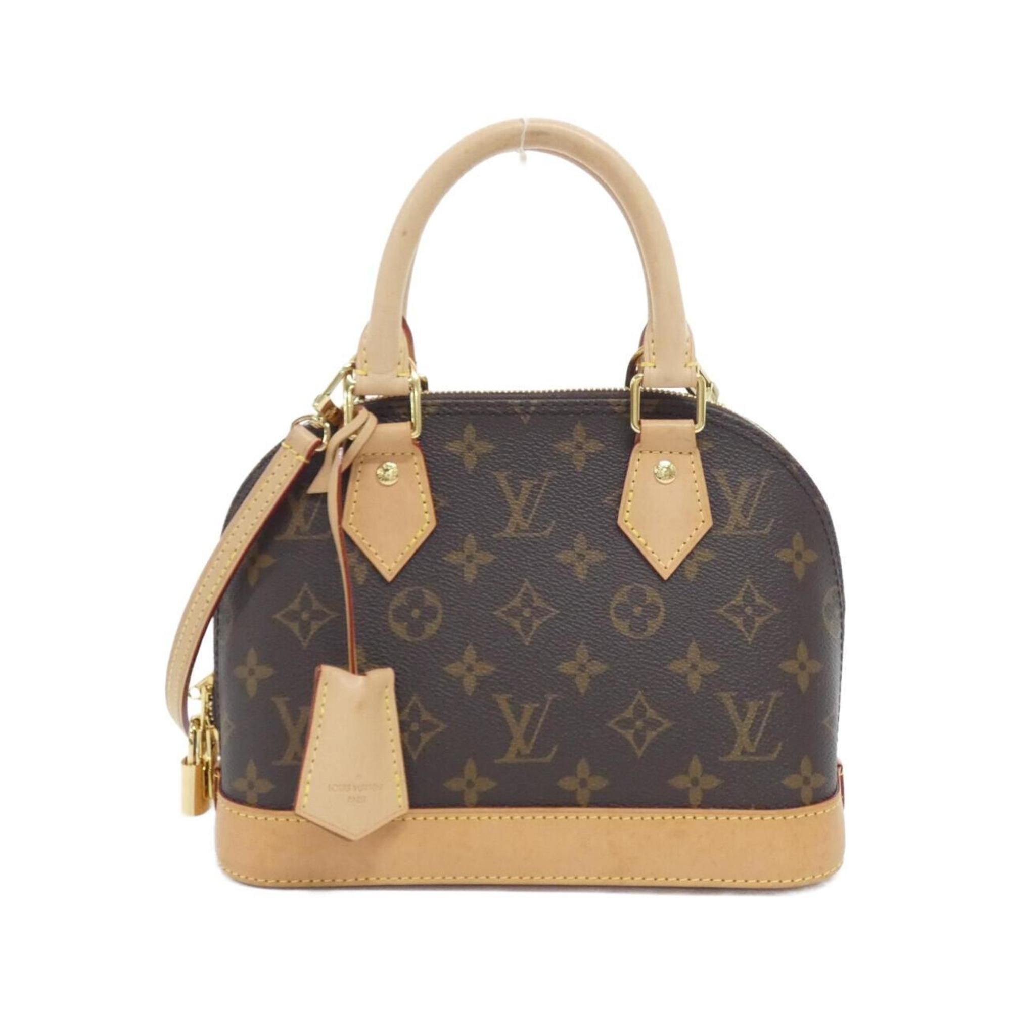 Louis Vuitton Marron Coated Canvas Handbag