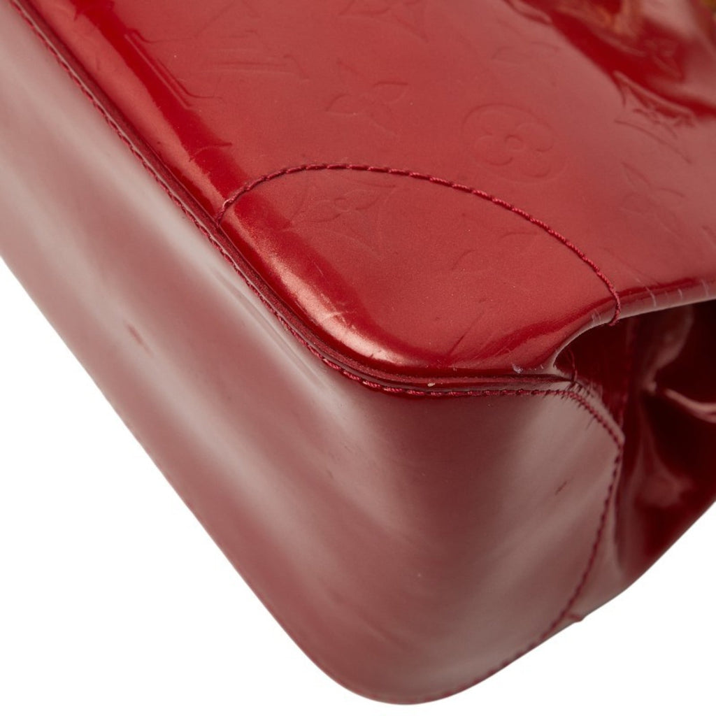 Louis Vuitton Pomme D'amour Red Color Patent Leather Handbag