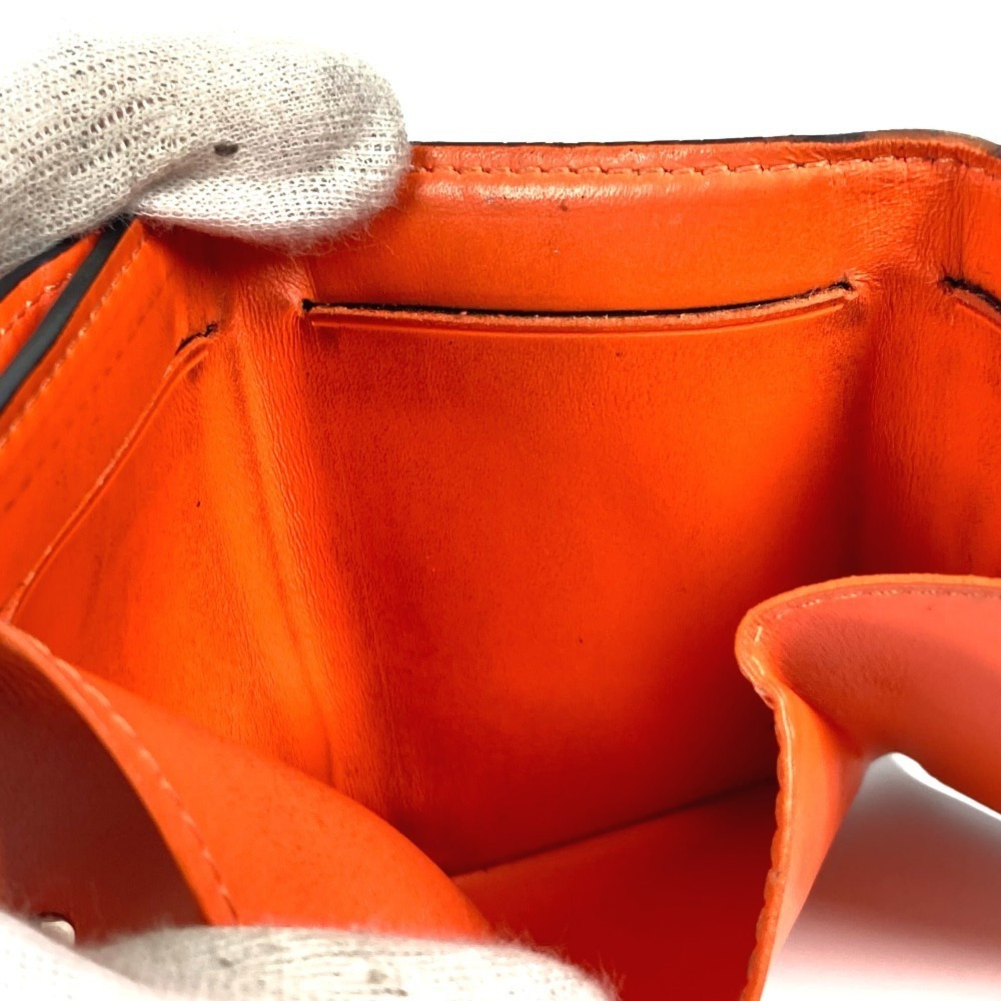 Louis Vuitton Taigarama Orange Taiga Leather Monogram Wallet (Tri-Fold)