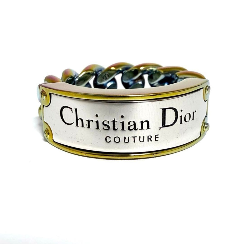 Christian Dior Multi-Color Metal Band Ring (Pre-Owned)