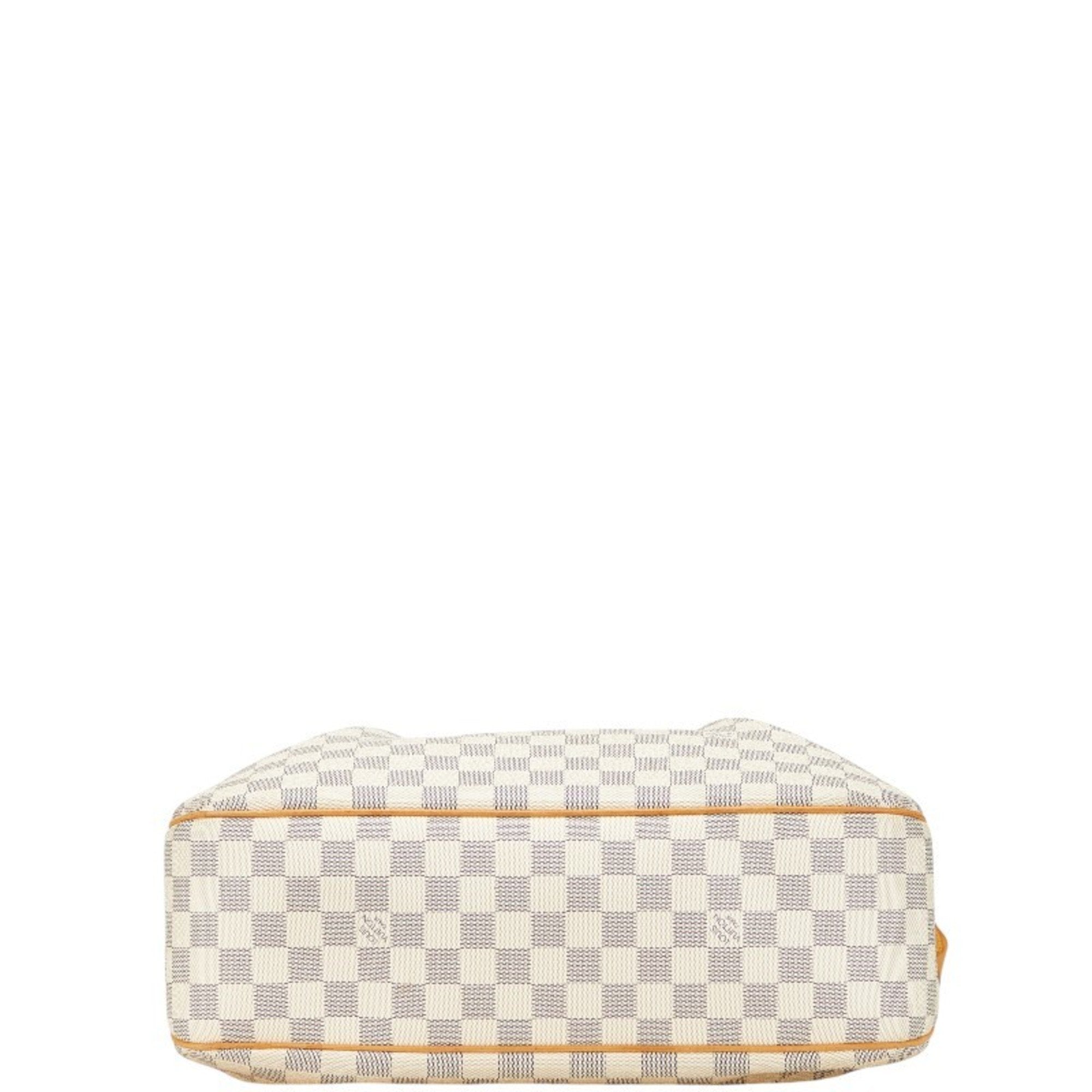 Louis Vuitton Damier Azur White Pvc Leather Shoulder Bag