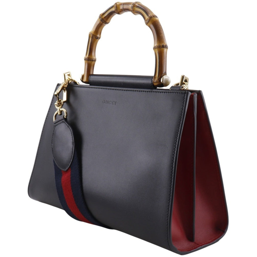 Gucci Black Leather Handbag (Pre-Owned)