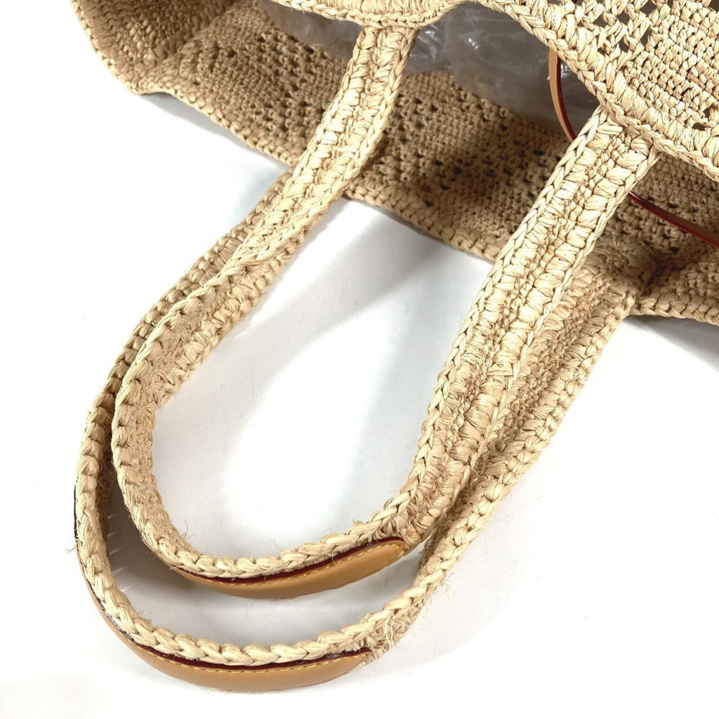 Louis Vuitton Natural Raffia Leather Handbag Shoulder Bag Tote Bag