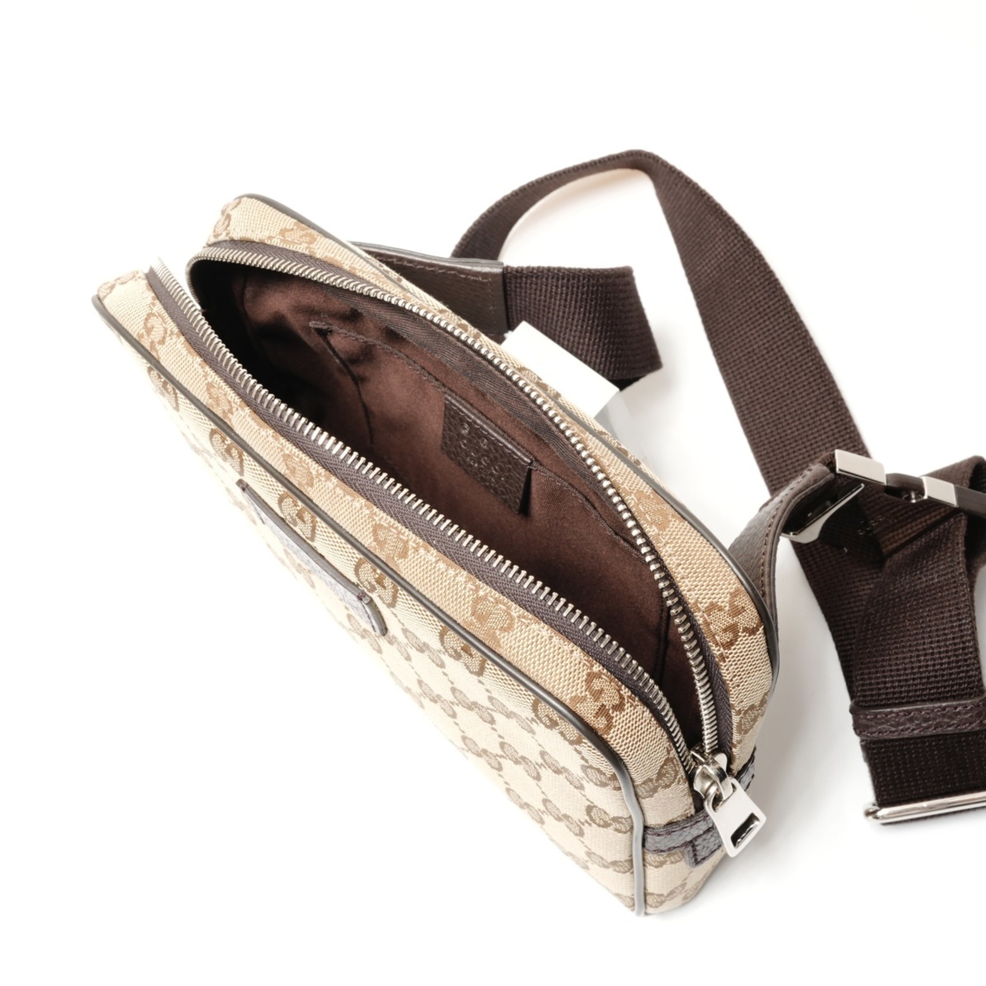 Gucci Gg Canvas Brown Gg Canvas Fanny Pack (Pre-Owned)