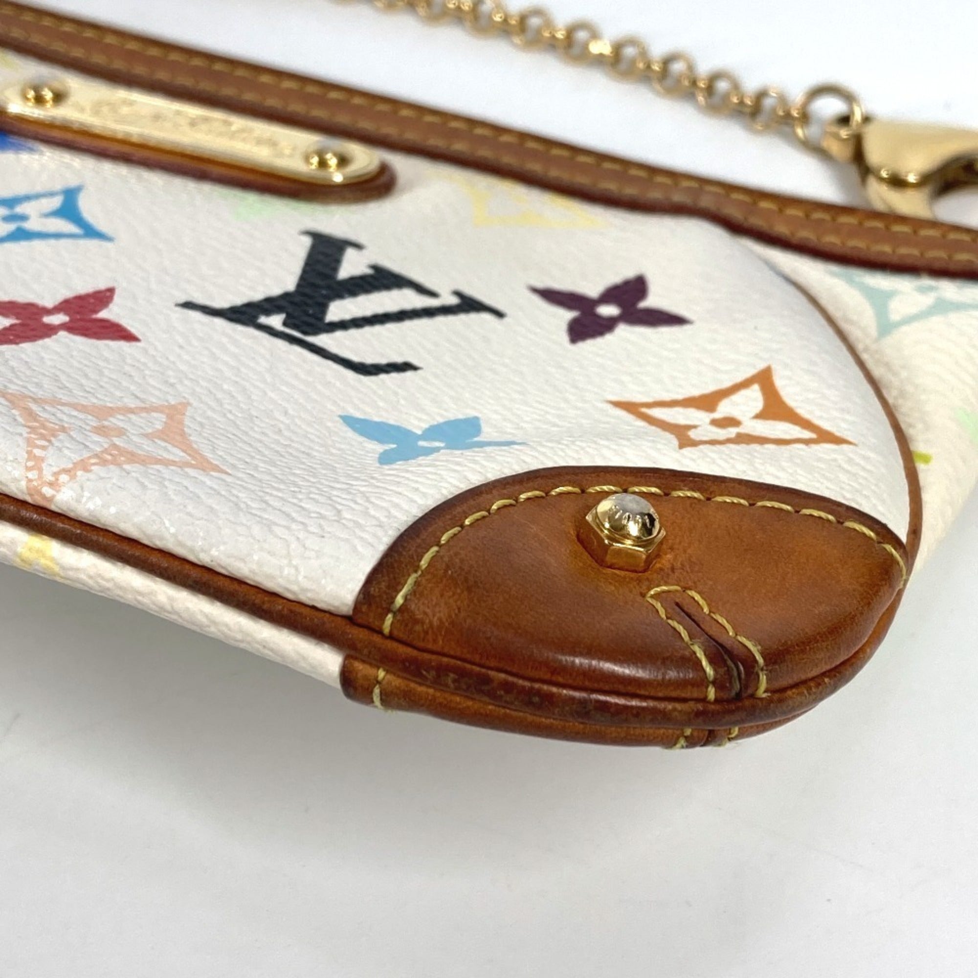 Louis Vuitton Blanc Monogram Multicolore Pouch Shoulder Bag