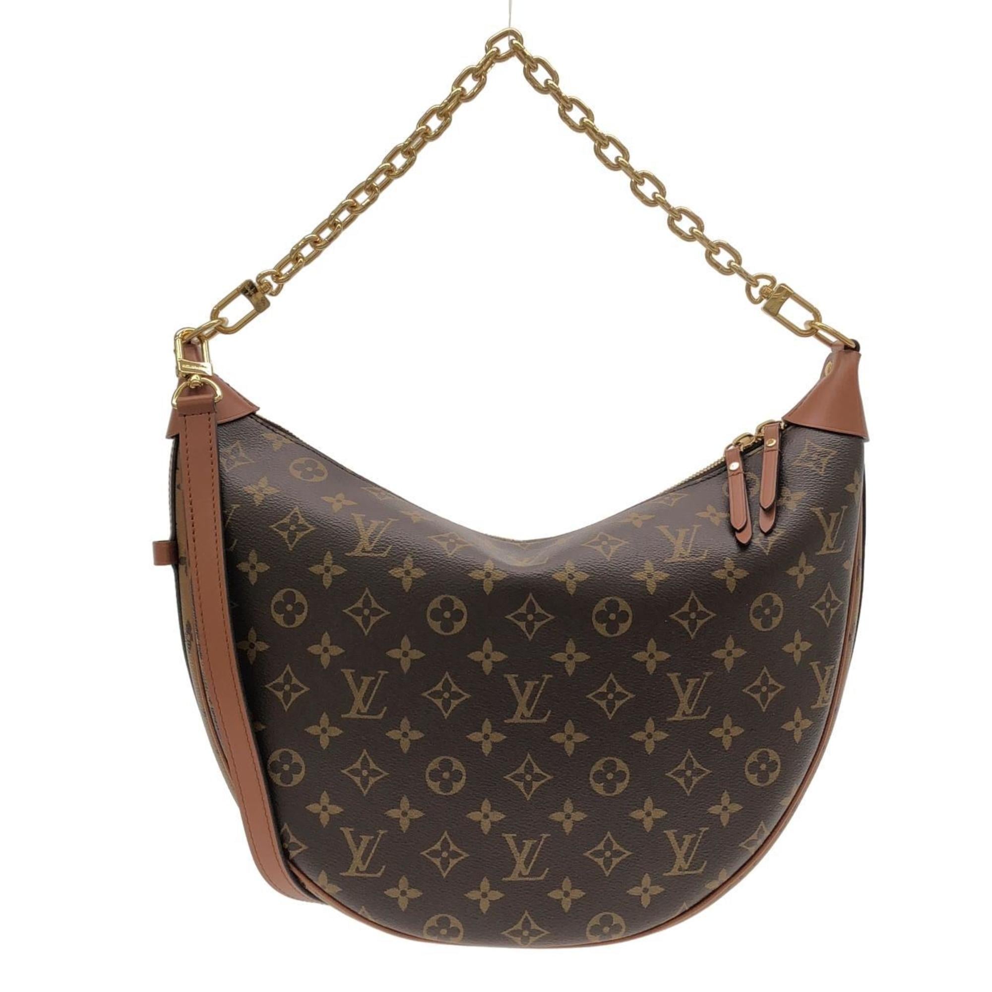 Louis Vuitton Marron Coated Canvas Pouch Shoulder Bag