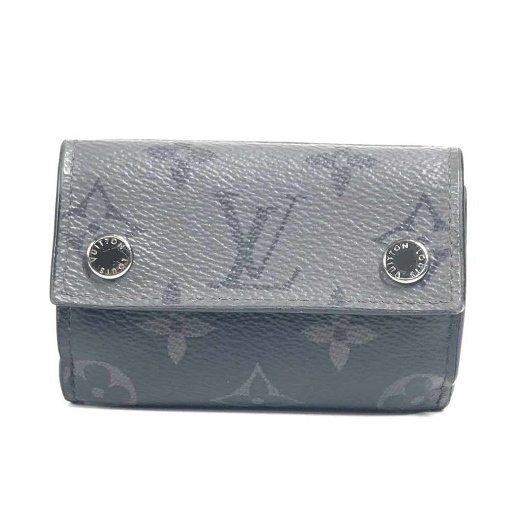 Louis Vuitton Black Gray Monogram Eclipse Canvas Wallet (Tri-Fold)