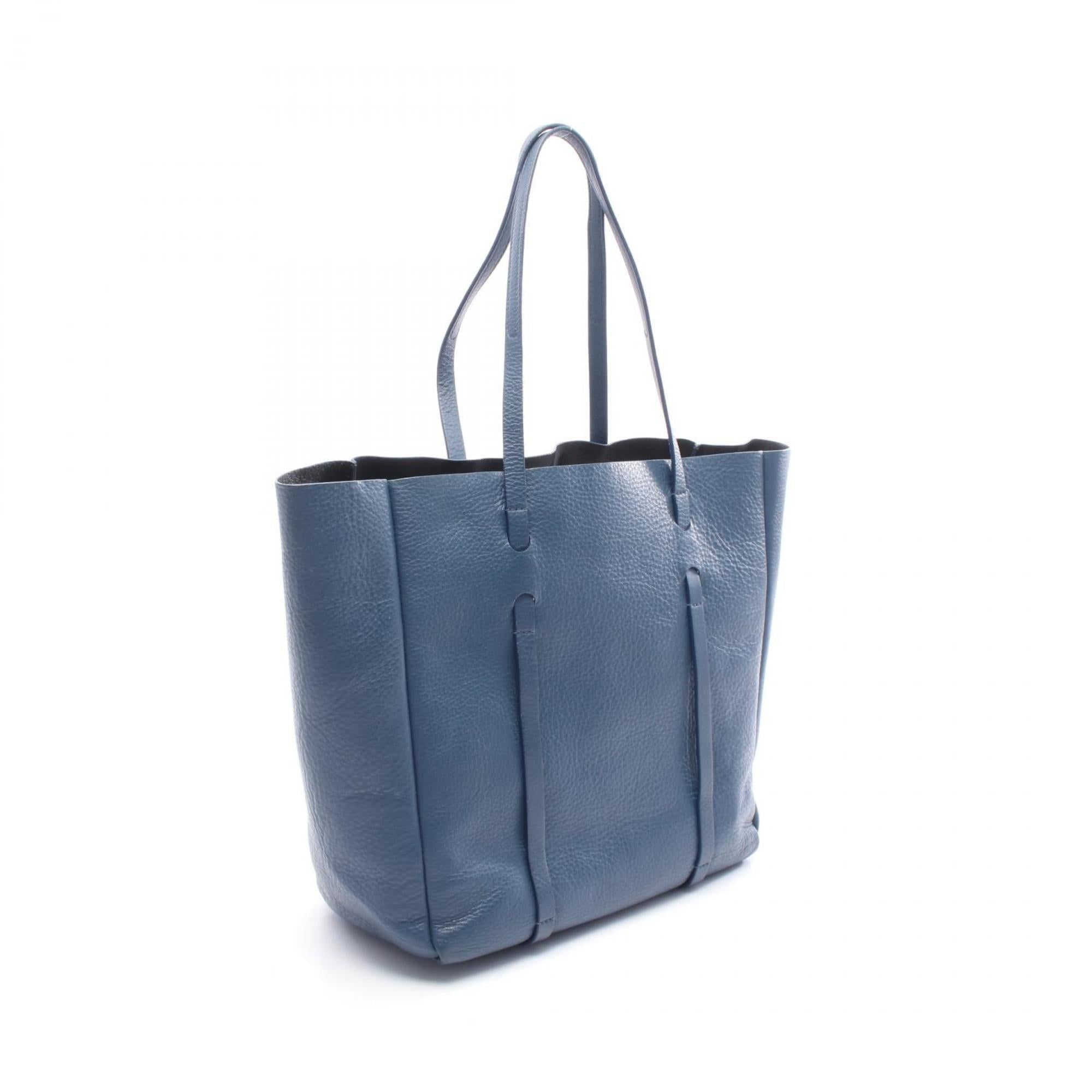Balenciaga Blue Leather Tote
