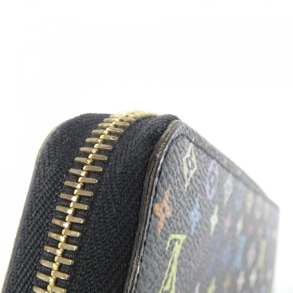 Louis Vuitton Black Grenade Multi-Color Coated Canvas Long Wallet