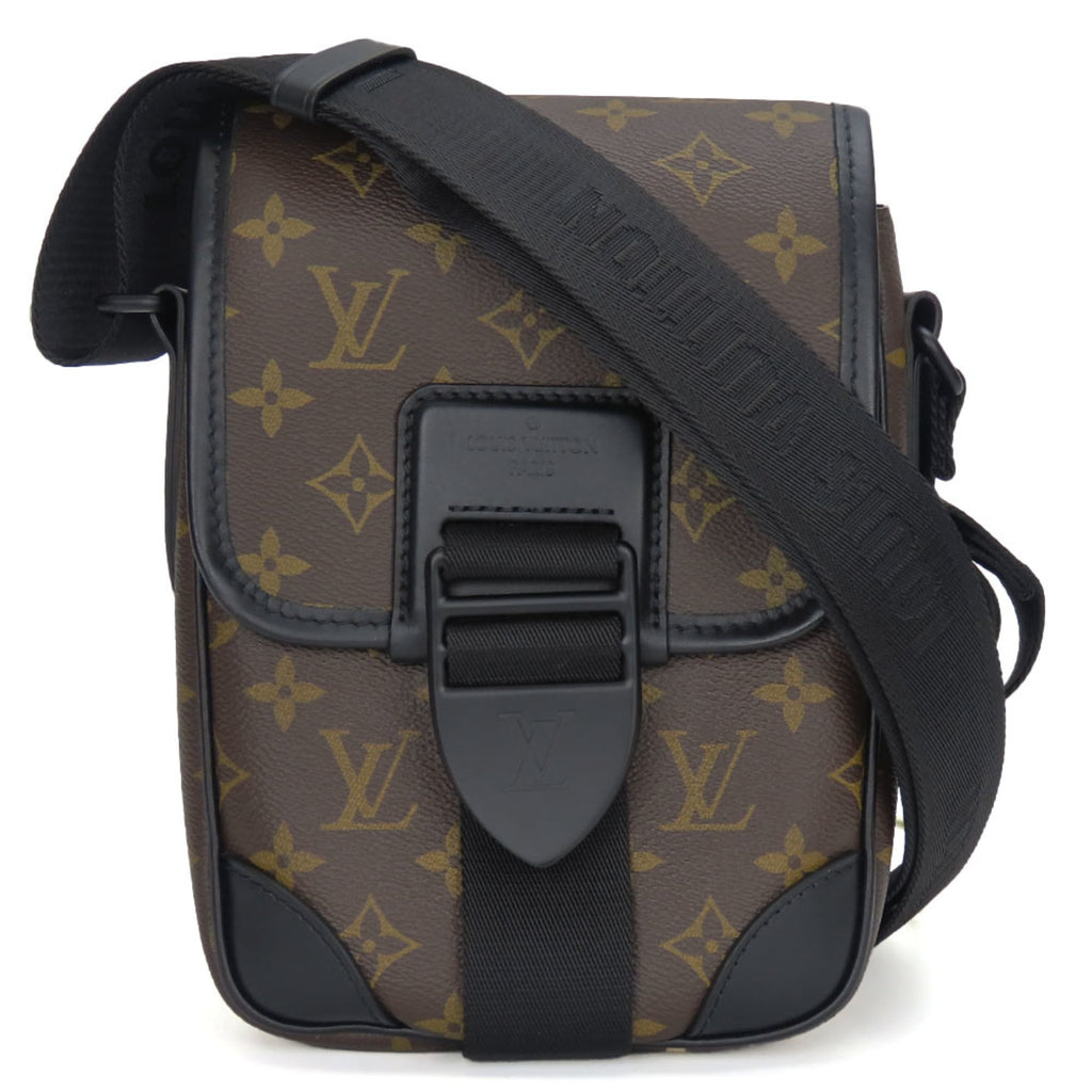 Louis Vuitton Monogram Macassar Black Brown Shoulder Bag