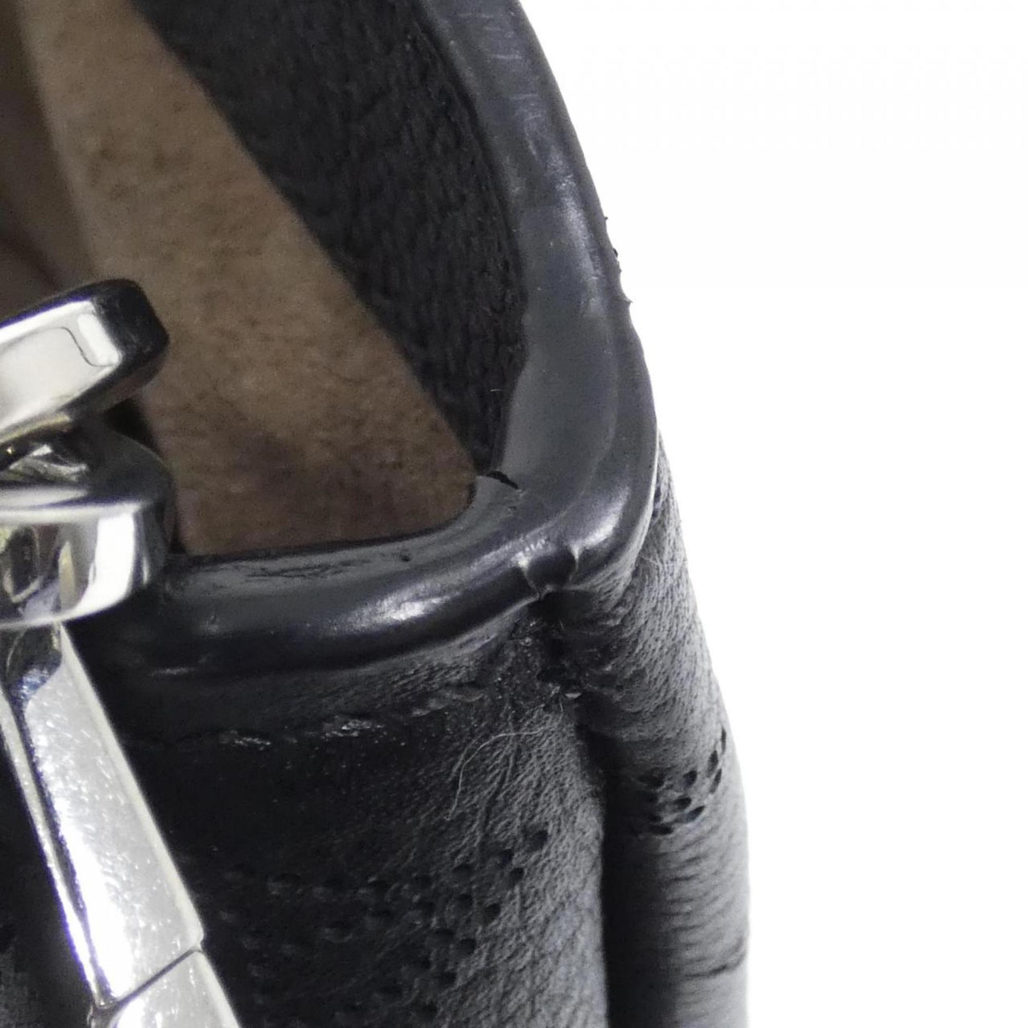 Louis Vuitton Black Leather Shoulder Bag