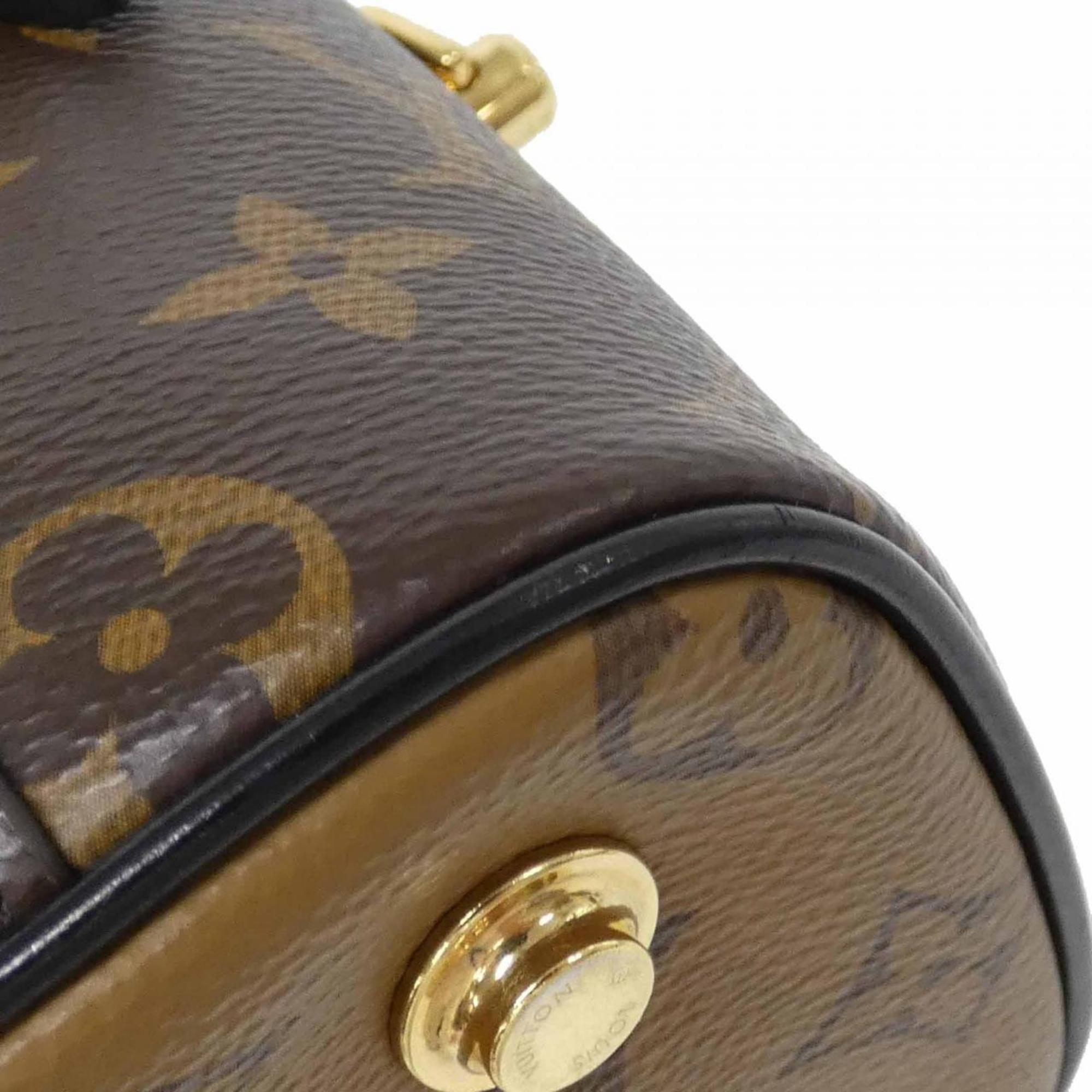 Louis Vuitton Marron Coated Canvas Handbag