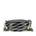 Balenciaga Black Green Leather Fanny Pack