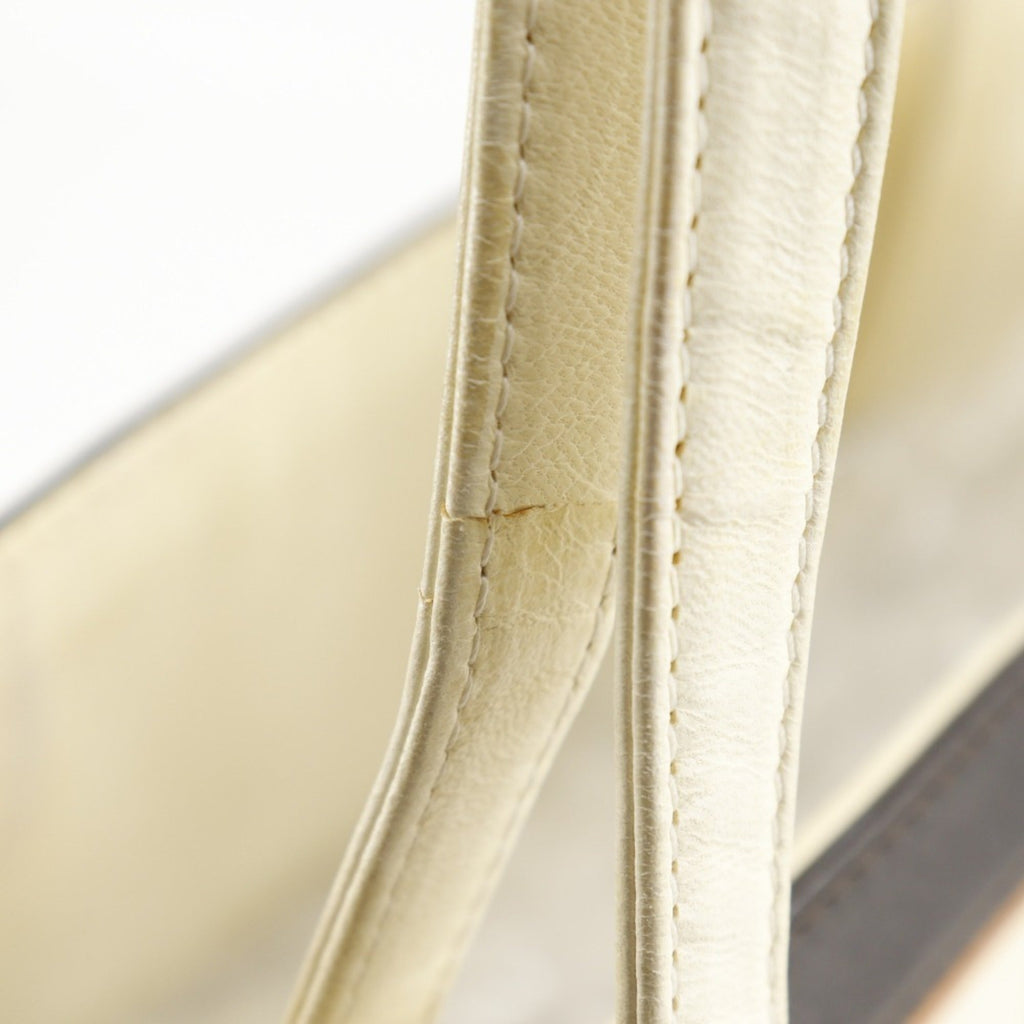 Chanel Ivory Leather Tote Bag