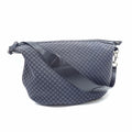 Gucci Black Leather Canvas Shoulder Bag (Pre-Owned)