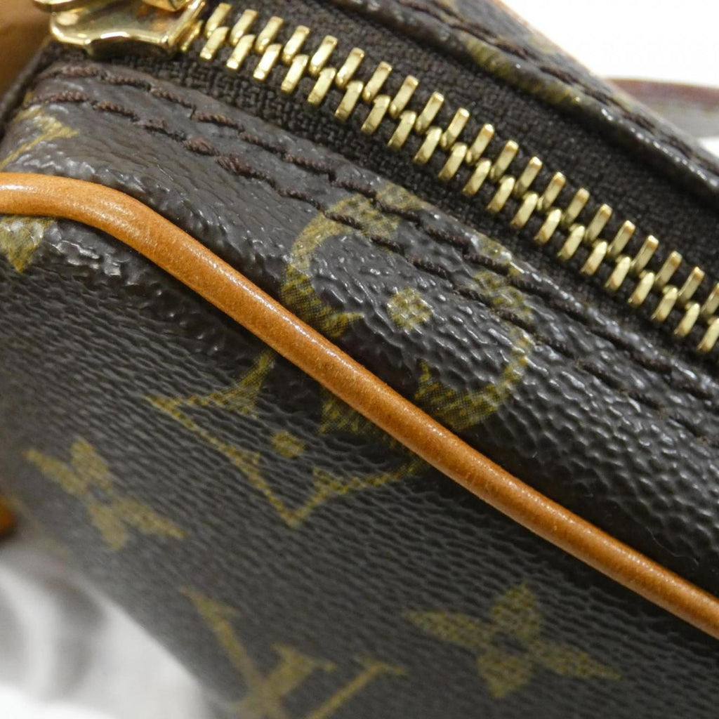 Louis Vuitton Marron Coated Canvas Pochette Shoulder Bag