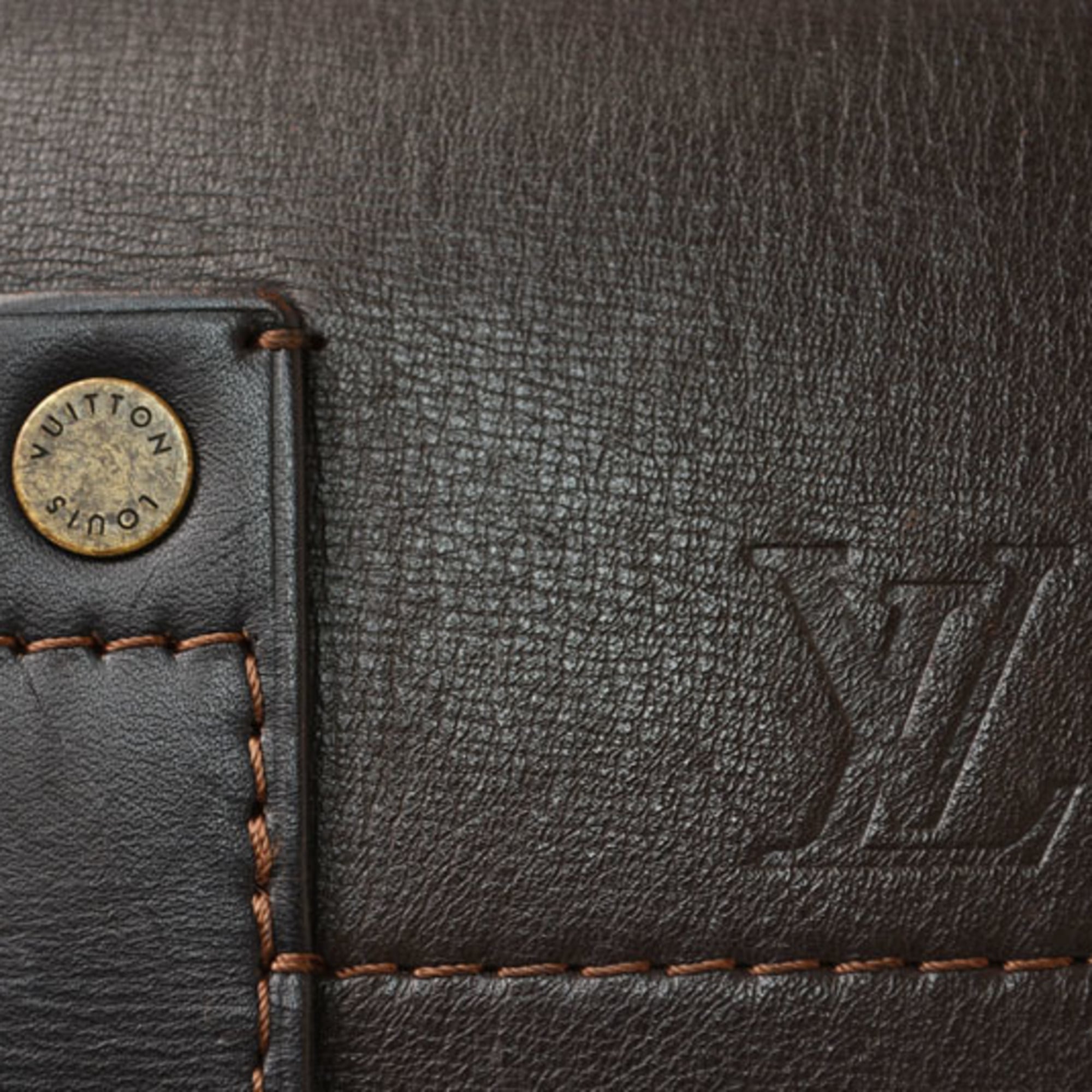 Louis Vuitton Coffee Leather Shoulder Bag