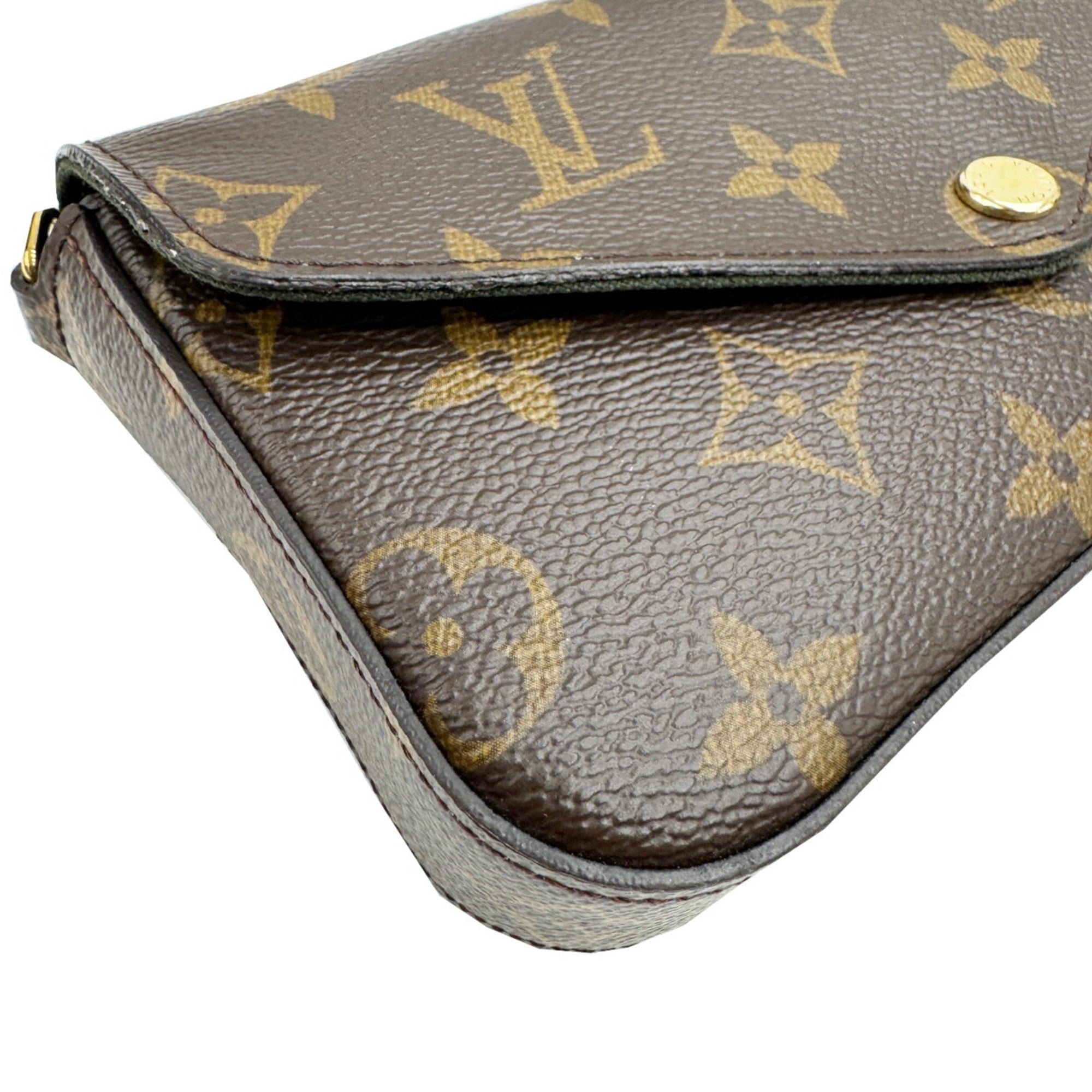 Louis Vuitton Brown Monogram Pochette Shoulder Bag
