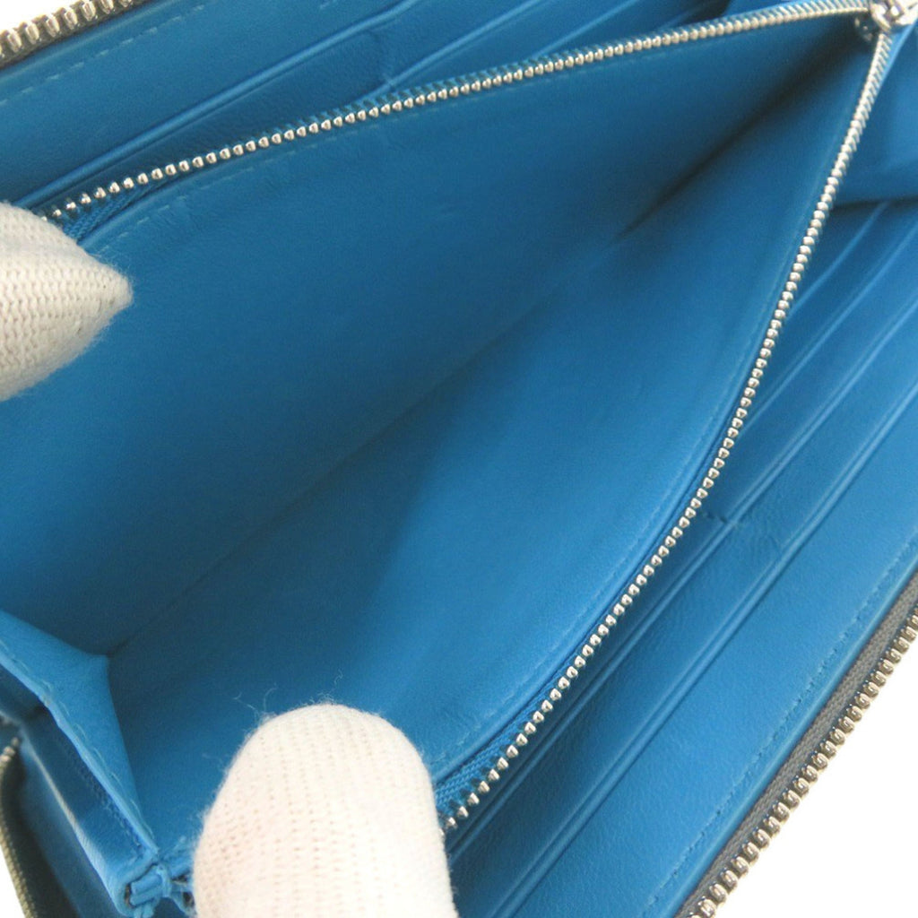 Balenciaga Gray Leather Long Wallet (Bi-Fold)