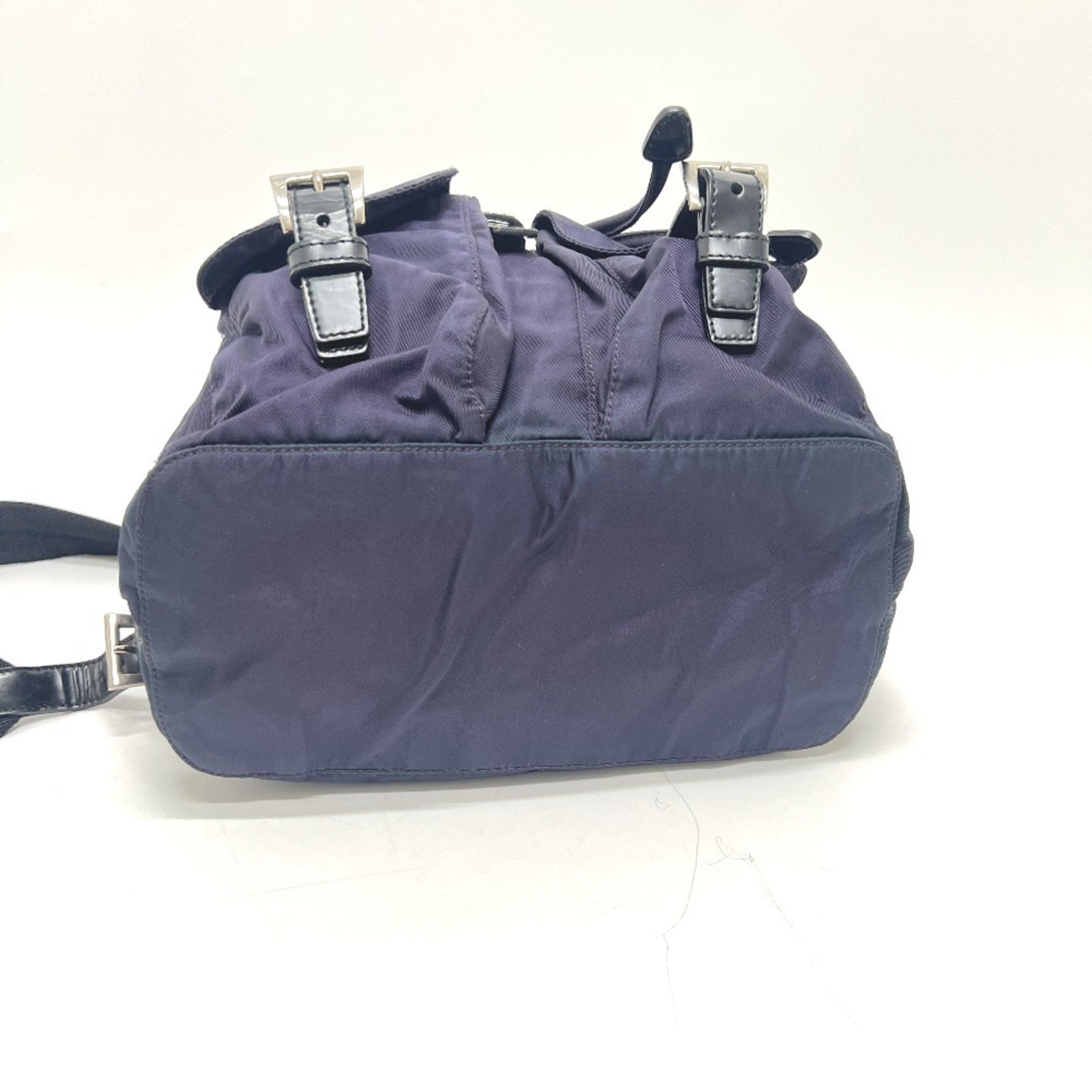 Prada Purple Nylon Leather Backpack