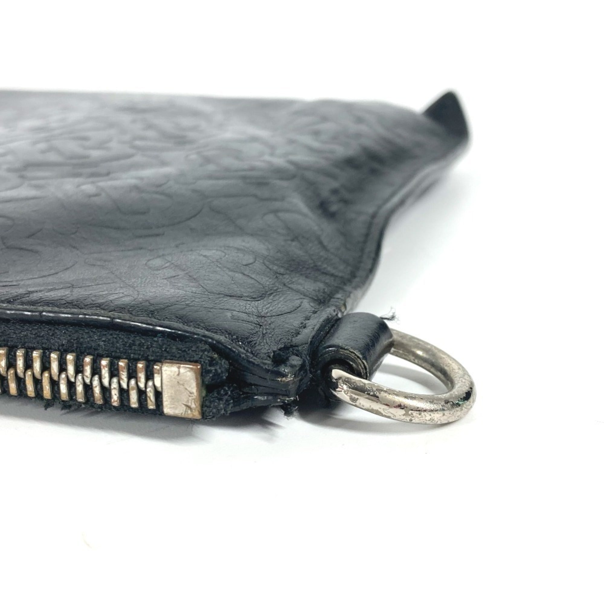 Burberry Black Leather Clutch Bag Pouch