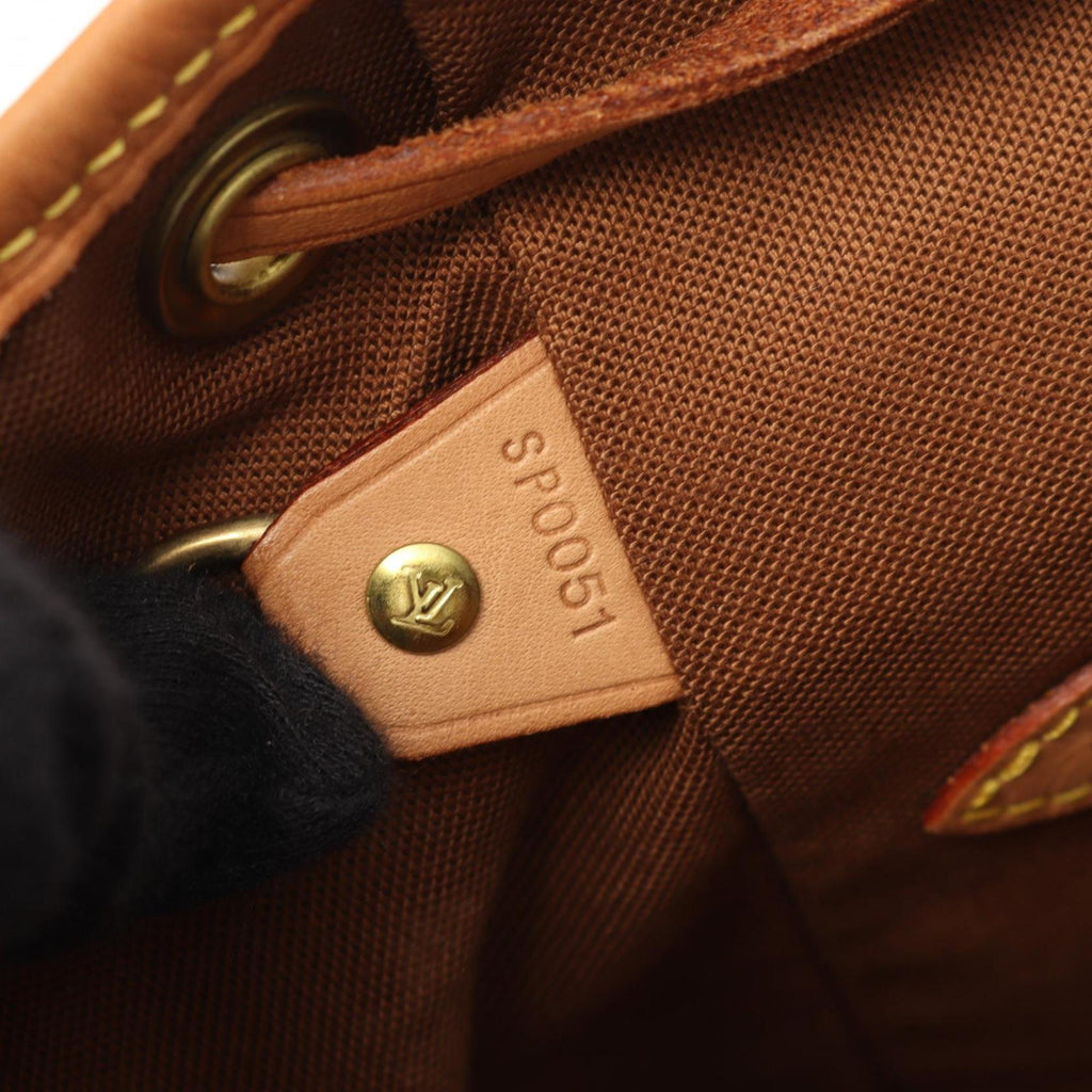 Louis Vuitton Brown Coated Canvas Leather Backpack