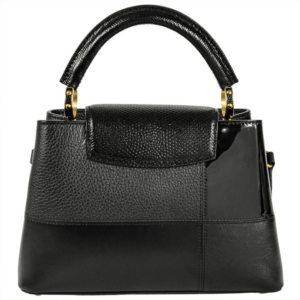 Louis Vuitton Black Leather Handbag