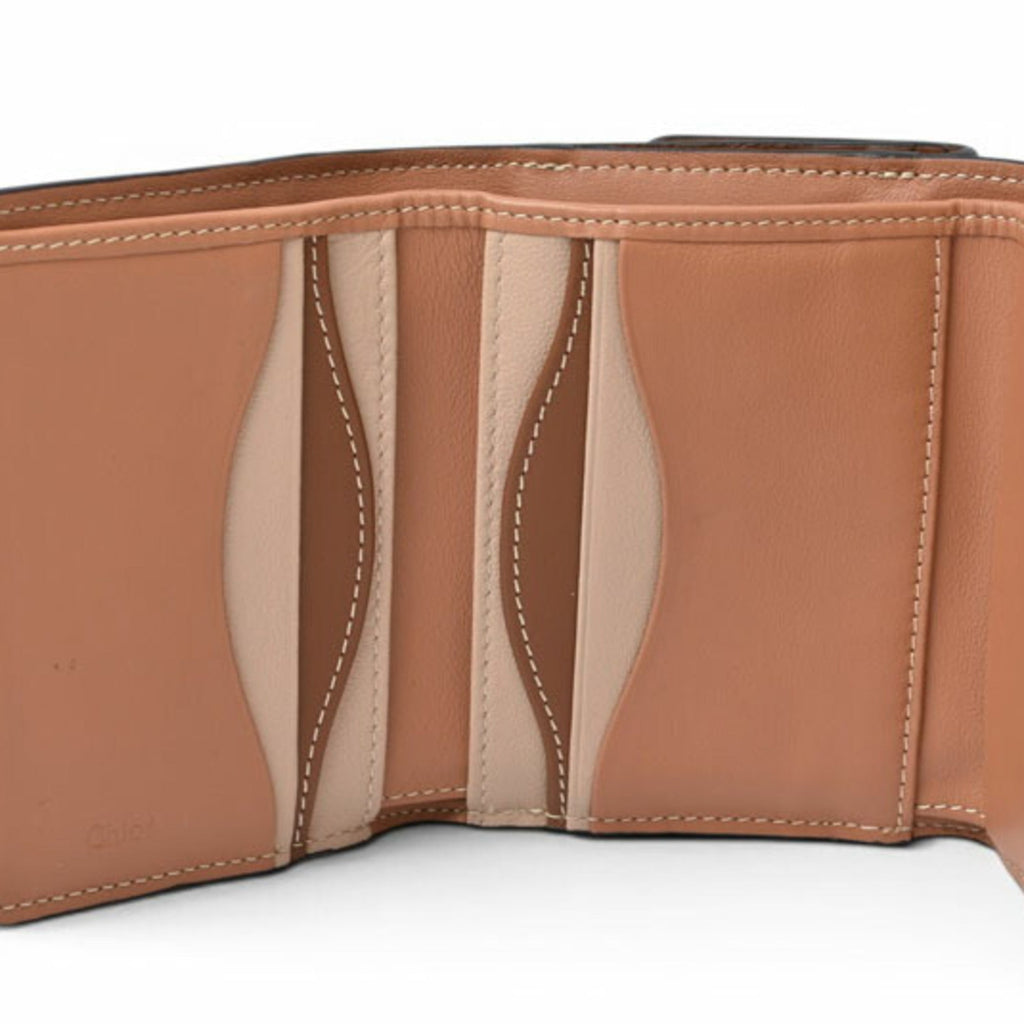 Chloé Brown Multi-Color Leather Wallet (Tri-Fold) (Pre-Owned)