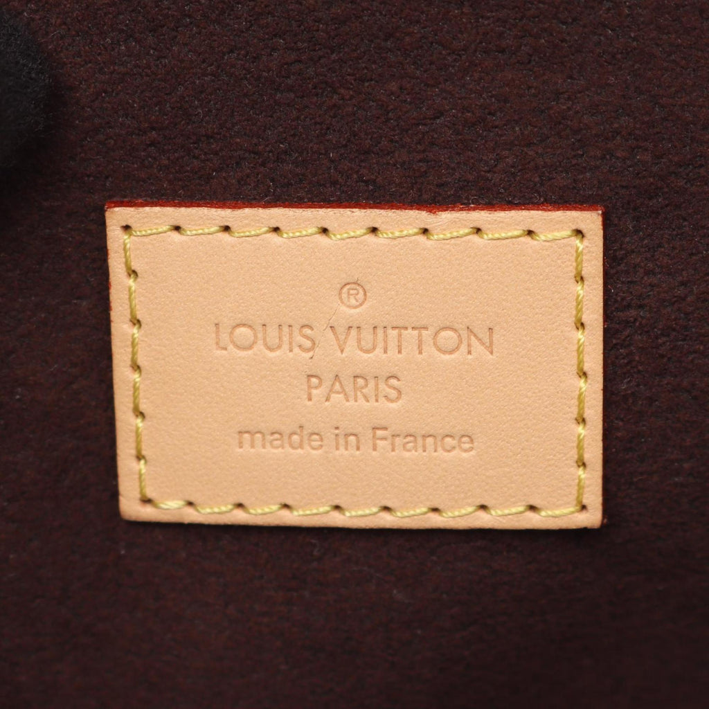 Louis Vuitton Brown Coated Canvas Leather Handbag Pochette